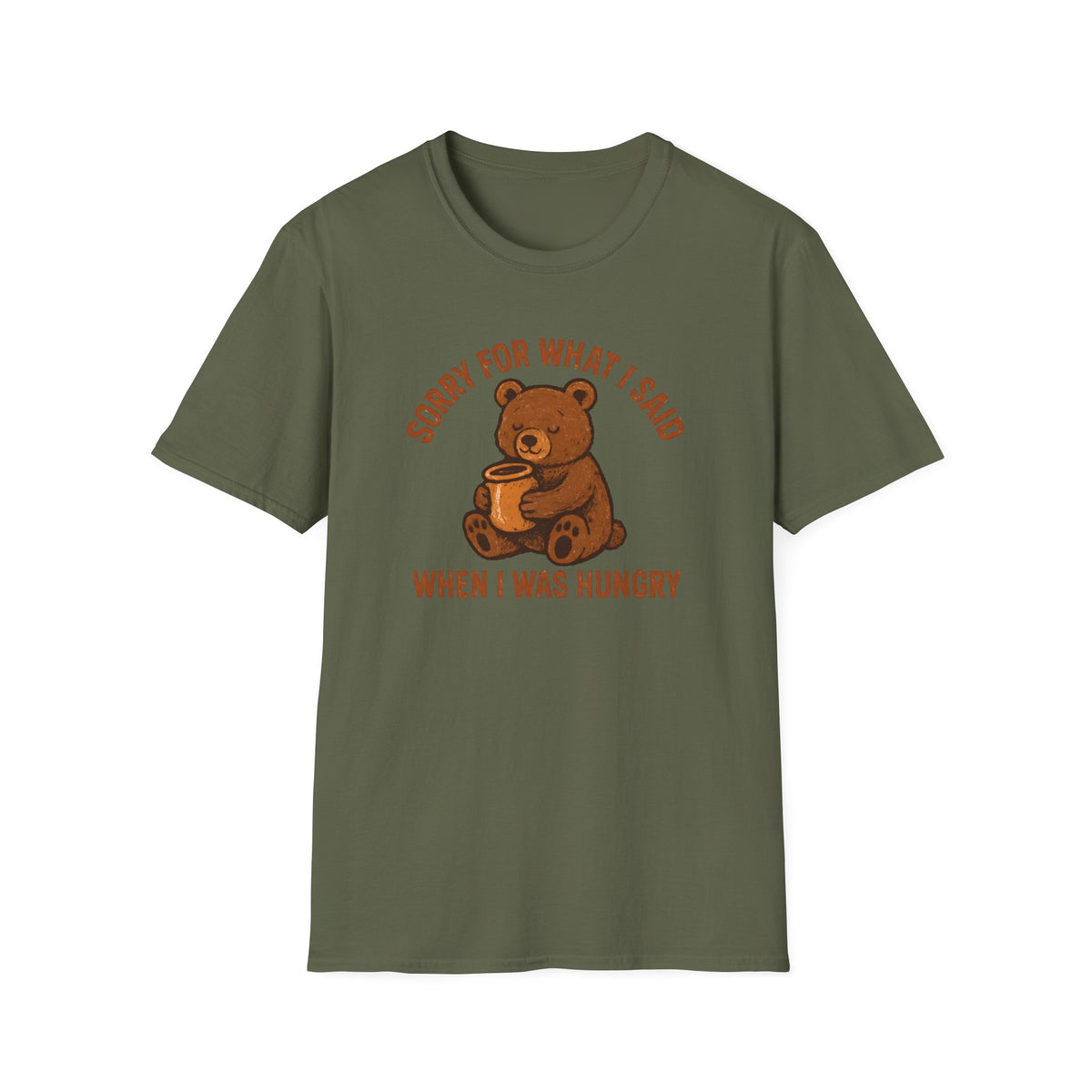 Hungry Bear With Cup T-Shirt