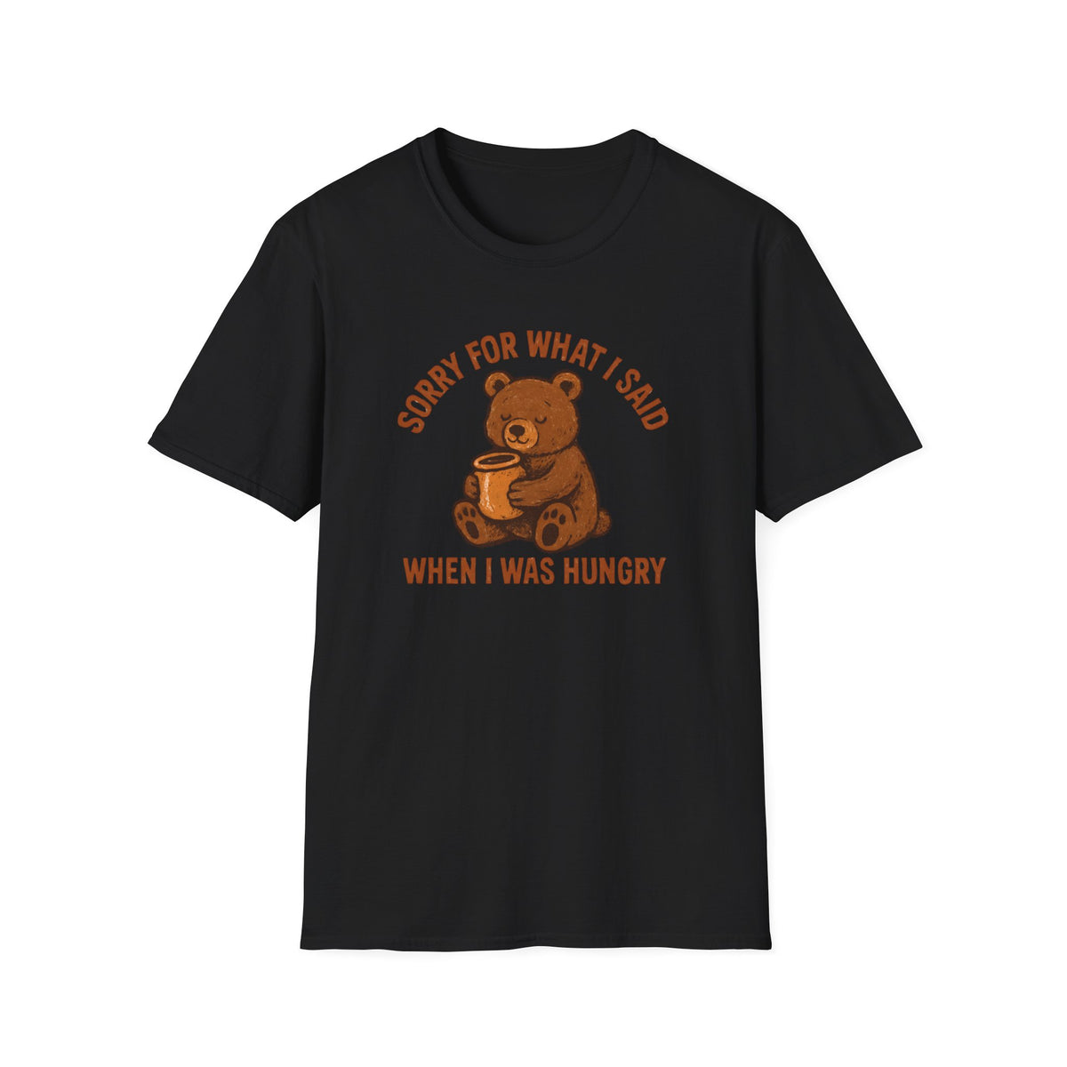 Hungry Bear With Cup T-Shirt