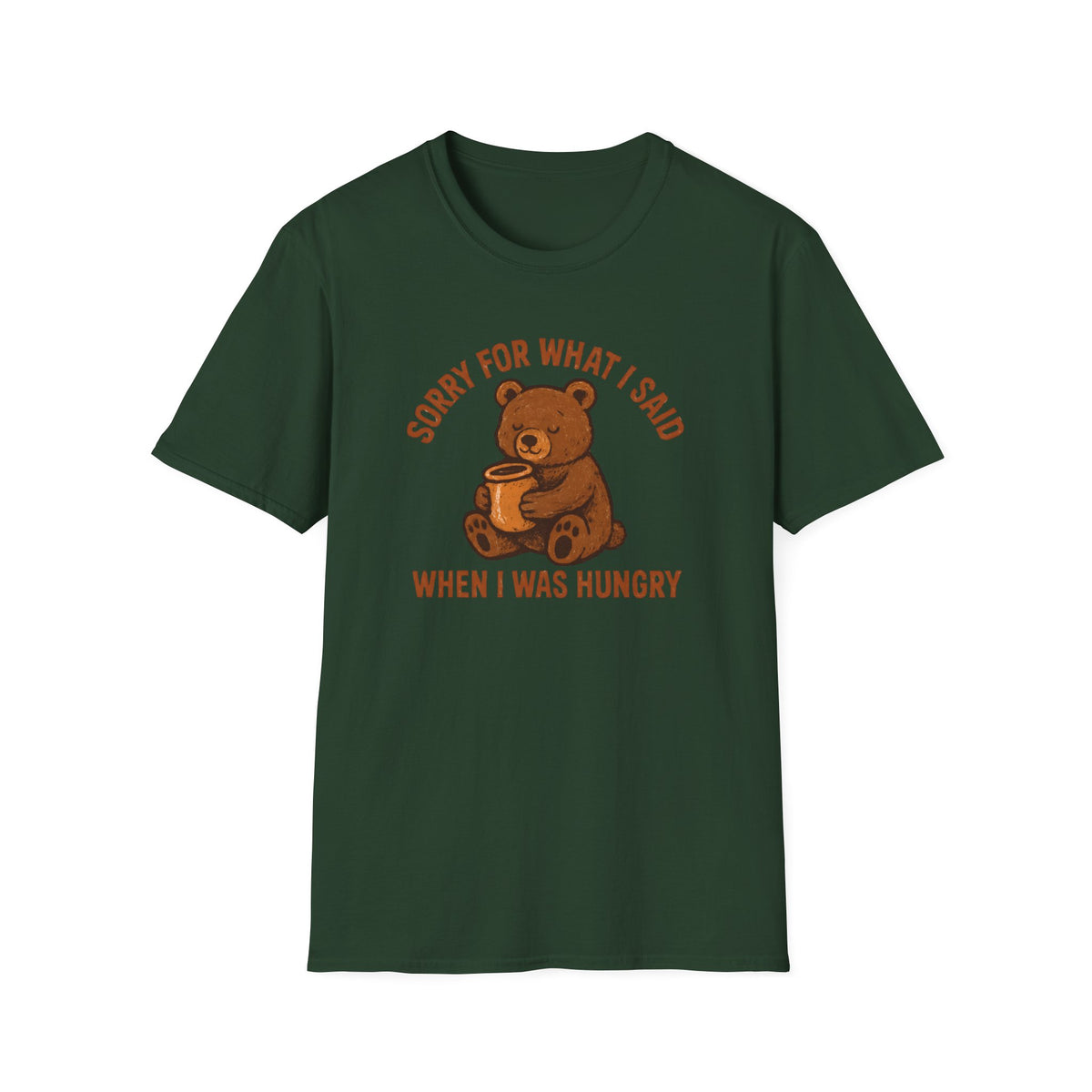 Hungry Bear With Cup T-Shirt