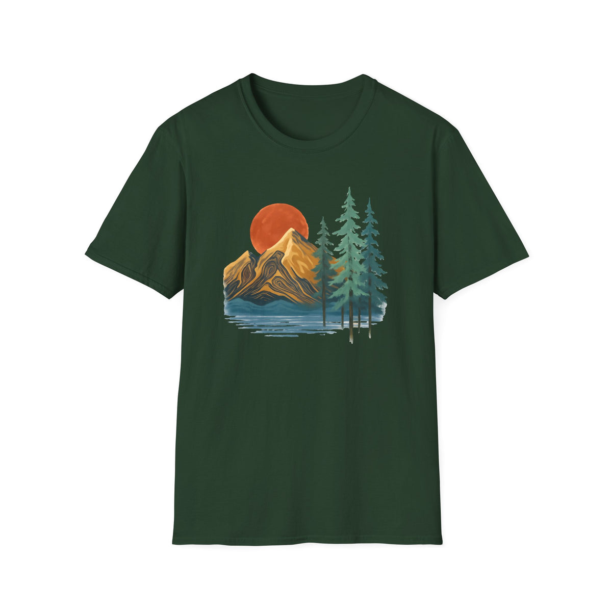 Sunset Mountain Scene T-Shirt