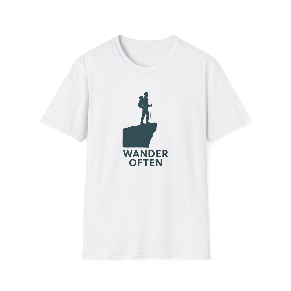 Hiker on Cliff T-Shirt