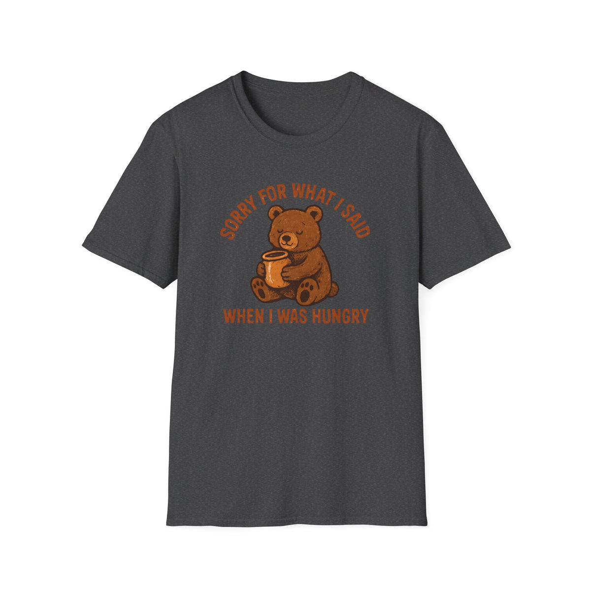 Hungry Bear With Cup T-Shirt